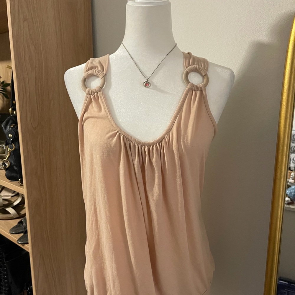 Finesse Blush Ring Detail Tank Top